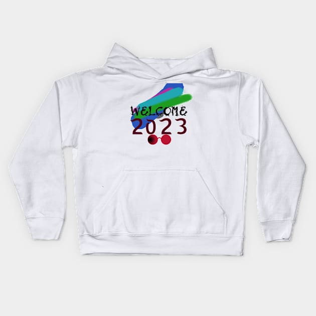 HELLO 2023 (HNY) Kids Hoodie by Vauz-Shop